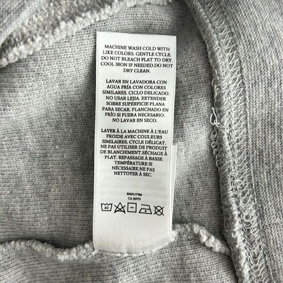 Rails Dani Reverse Terry Sweatshirt in Heather Gray Size S - Picture 7 of 10